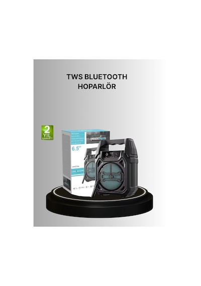 15w Güçlü Ses Çıkışlı Bluetooth Hoparlör Fm Radyo Ve Mikrofon Destekli