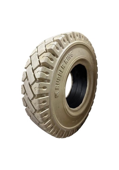 200/50-10 Premium Forklift Beyaz Dolgu Lastik Sekmansiz Rubberkıng 2005010