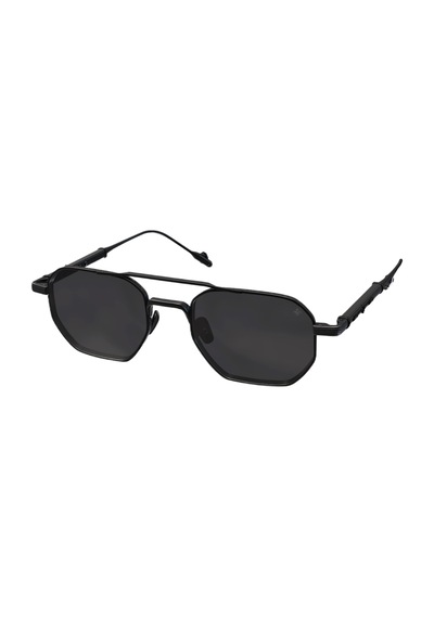Philippe V N26 Mat Siyah Titanyum Unisex Güneş Gözlüğü Siyah