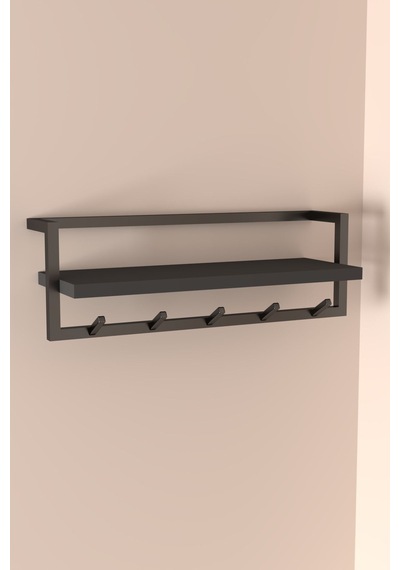 Aju Portmanto Duvar Askılığı Modern Metal Askılık Hol Koridor Mutfak Banyo Havlu Elbise Anahtar Askısıı Antrasit