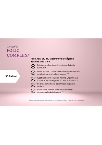 Creavit Folic Complex 30 Tablet