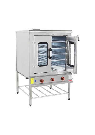 Himaksan Endüstriyel Çift Kapılı 100x100 Lpg Tüplü Pasta Börek Fırını