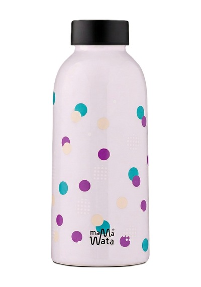 Mamawata Bubbles Paslanmaz Çelik Termos Matara 470 Ml Sızdırmaz Yalıtımlı Suluk Açık Pembe