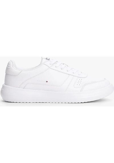 Tommy Hilfiger Modern Hafif Tabanlı Deri Erkek Sneaker Fm0fm05529ybs Beyaz
