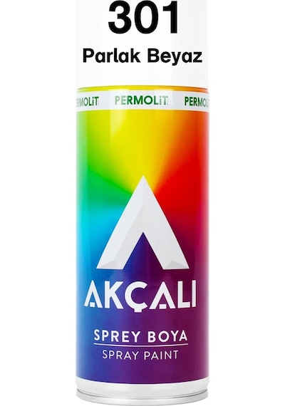 Akçalı 301 Parlak Beyaz Sprey Boya