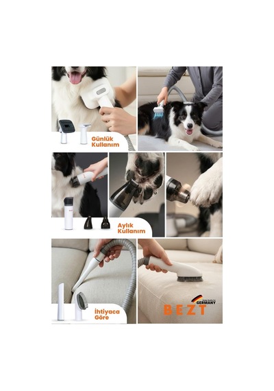 Pet Trim Sessiz Kedi Köpek Bakım Seti Bzt-pet07