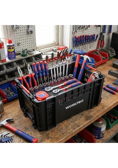 Workpro Wp283028 46lt 55,7x32,2x25cm Üstü Açık Profesyonel Takım Çantası Fr Wp283028