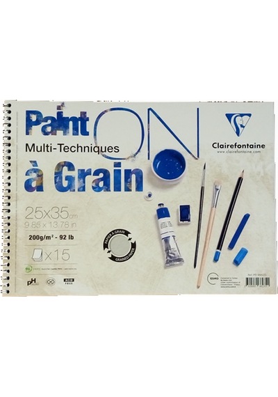 Claırefontaıne Resim Defteri Paınt-on A Graın Çizim Blok 15 Yp 25x35 Cm 200 Gr Pd966235