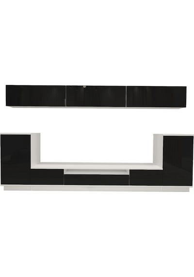 Decoraktiv Trendstyle 9s Slm Tv Ünitesi Tv Sehpası Beyaz - Siyah