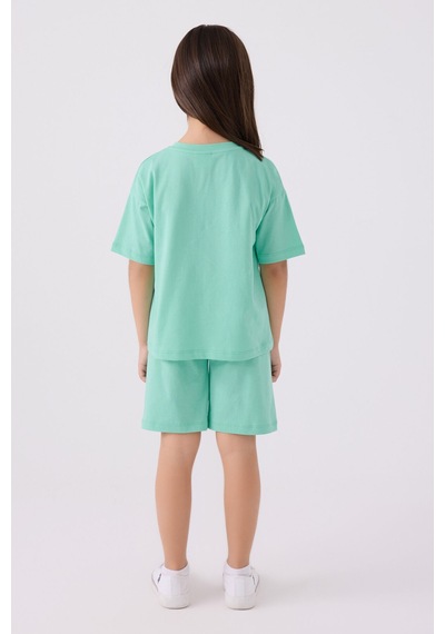 U.S. Polo Assn. U.s. Polo Assn Kız Çocuk Mavi Bermuda Takım 5274-43849 Mavi