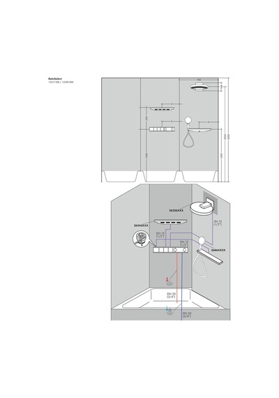 Hansgrohe Rainselect İç Set 3 Çıkış İçin