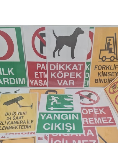 Jetyazdır Uyarı Levhaları ''kaynak Işıgından Gözlerini Koru '' A4 Pvc 30 21 Cm
