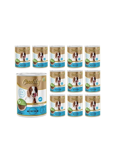 Yetişkin Köpek Balıklı Ve Jöleli Konserve Mama 400 Gr X 12 Adet