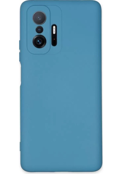 Newface Xiaomi Mi 11t Pro Kılıf Nano İçi Kadife Silikon - Mavi