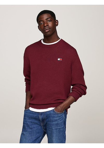 Tommy Hilfiger Tjm Reg Badge Sweater Mor