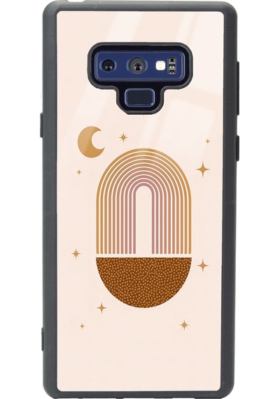Samsung Uyumlu Note 9 Nude Art Night Tasarımlı Glossy Telefon Kılıfı Çok Renkli