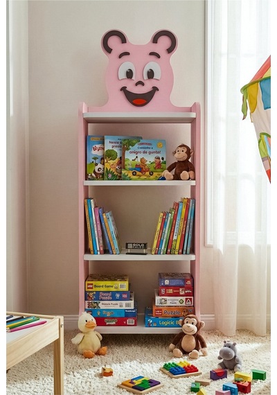 Happy Face Çocuk Kitaplığı Pembe Diğer