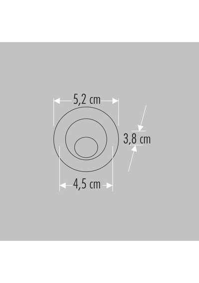 Cata Ct-5268 Ufo Yıldız Spot 1.5w Beyaz Işık - 3 Lü Paket Krom