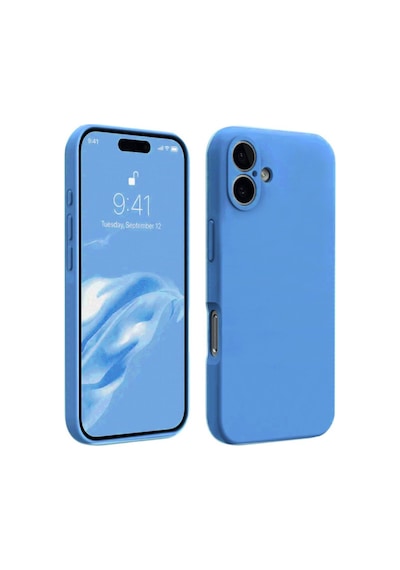iPhone Uyumlu 16 Kılıf First Silikon - Mavi Çok Renkli