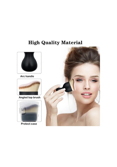 Astar Fırçası, Düz, Sıvı, Yüz Ve Vücut İçin, Kabuki Fondöten Fırçası, Sıvı, Krem, Buffing, Benekli, Kapatıcı, Kusursuz Pudra Kozmetik