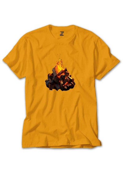 Camp Fire Sarı Tişört Sarı
