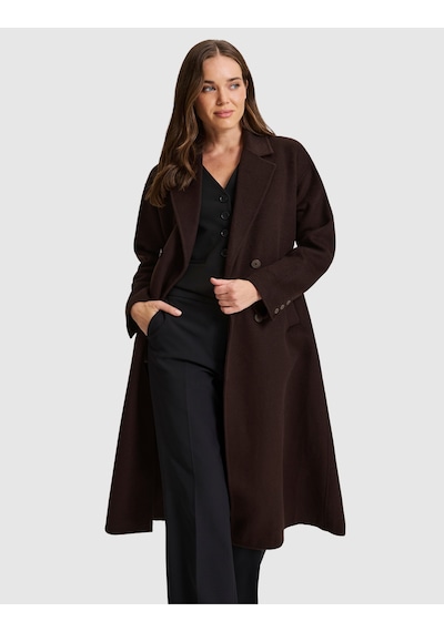 Pierre Cardin Kahverengi Yün Karışımlı Kaşe Kaban 50333158-vr029