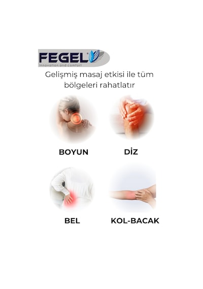 Fegel FG-687 Isıtmalı 3D Shiatsu Şarjlı Kablosuz Omuz ve Boyun Masaj Cihazı