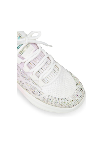Deery Kadın Beyaz Taş Detaylı Sneaker Ayakkabı - K0516zbyzc01 Beyaz