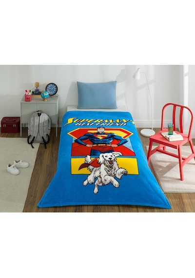 Özdilek Superman Friends Lisanslı Tek Kişilik Çocuk Battaniyesi 150x200 Cm Renksiz