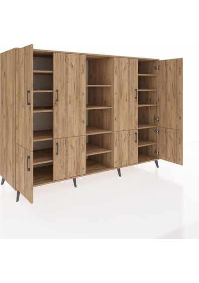 Kronos Dolap 14 Raflı 8 Kapaklı 220x59x163 Çam-çam Çam-çam Kronos Dolap 14 Raflı 8 Kapaklı 220x59x163 Çam-çam Çam-çam