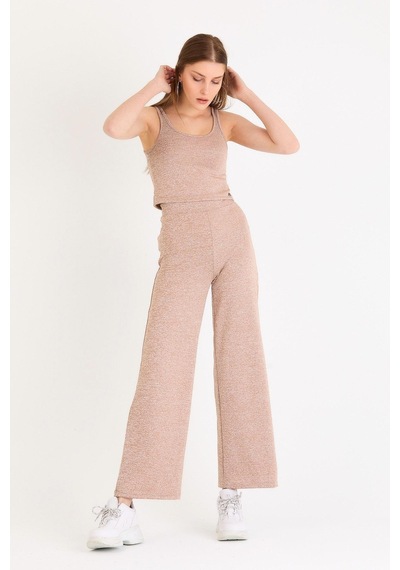 Polo State Kadın Crop Kum Rengi