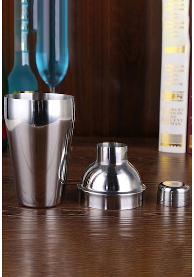 750 Ml Büyük Boy Shaker Kokteyl Hazırlama Kabı Bardağı Kokteyl Karıştırıcı Komple Çelik