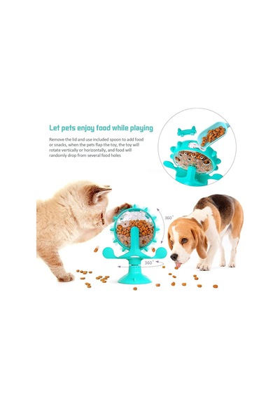 Akıllı Kedi Oyuncağı Mama Dağıtıcı Zeka Geliştirici İnteraktif Oyuncak Yavaş Besleme Aparatı Eğlenceli & Sağlıklı Beslenme