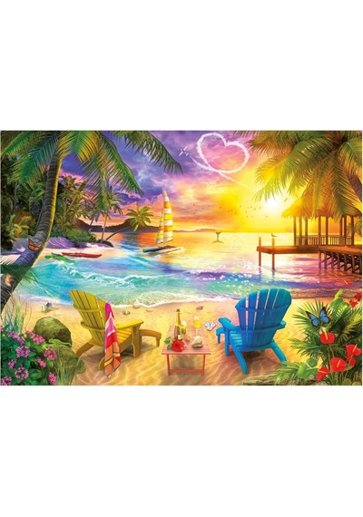 Educa 1000 Parçalık Aşk Plajı Puzzle - 20255 - Lovers Beach
