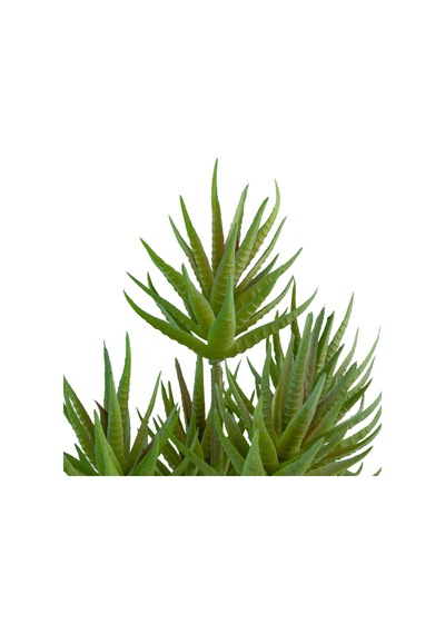 Yapay İğne Yapraklı Sukulent Demeti Mat Açık Yeşil 34 Cm-10922