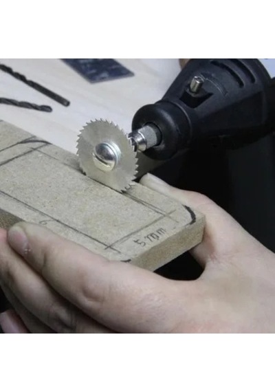Zhltools Metal 6 Parça Mini Matkap Ucu Ahşap Kesme Yuvarlak Çelik Bıçak Disk Testere Seti Kiti