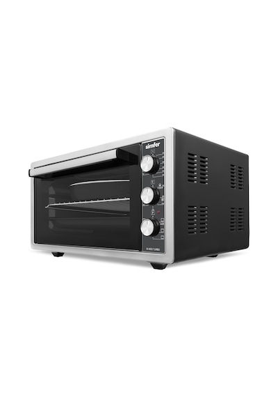 Simfer 4503 İnox 45 LT Turbo Fan Mini / Midi Fırın - 6 Fonksiyon,Yoğurt Yapma, Buz Çözme & İç Aydınlatma