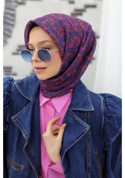 Silk Home Soft Eşarp 73077-29 Saks, Pembe, Haki