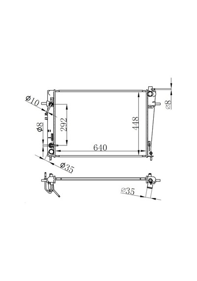 Depomıx Radyator Brazing At 640x438x18 Tucson 2.0 Crdı 04 Radyatör