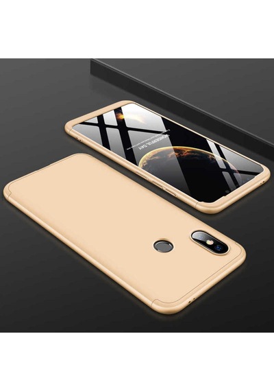 Xiaomi Redmi Note 5 Pro Kılıf Zore Ays Kapak Gold