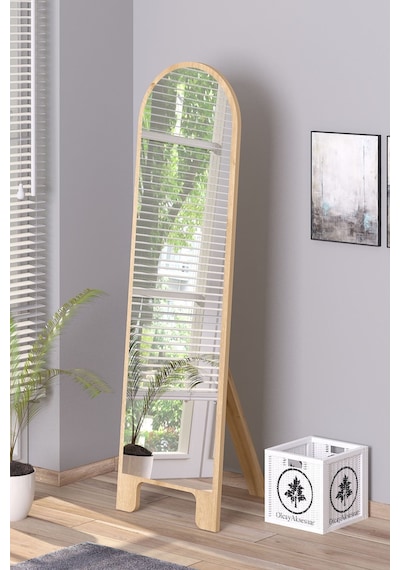 Sonomo 120x43 Cm Ayaklı Tek Kubbeli Salon Antre Çocuk Odası Banyo Wc Yatak Odası Boy Aynası Sonomo