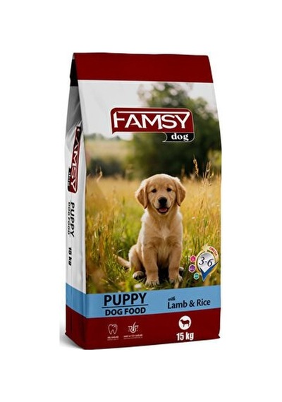 Famsy Yavru Köpek Maması Kuzulu Pirinçli 15 Kg