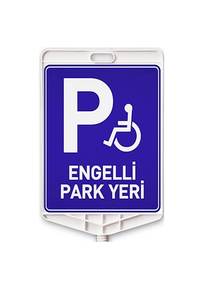 Engelli Park Yeri Uyarı Levhalı Delinatör Seti