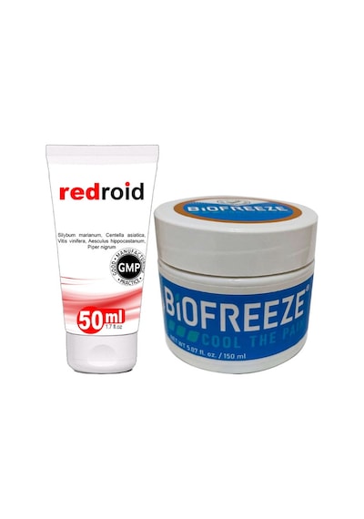Redroid Hemeroid Baağsur Için 50 Ml Kremi + Biofreeze Paincream 150 Ml Sırt Bel Diz Dirsek Iskelet Kas Agrilarina Teskin Edici Krem
