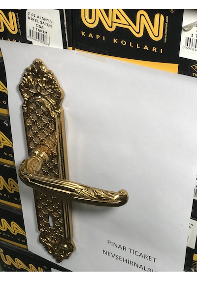 Eskitme Kapı Kolu Sarı 1 Kapılık Çift