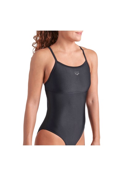 Arena Solid Swimsuit Lightdrop Back Kadın Siyah Yüzücü Mayo 005909501