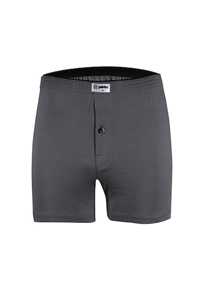 6 Adet Yıldız Erkek Taşma Lastik Düz Renk Penye Boxer Short 43