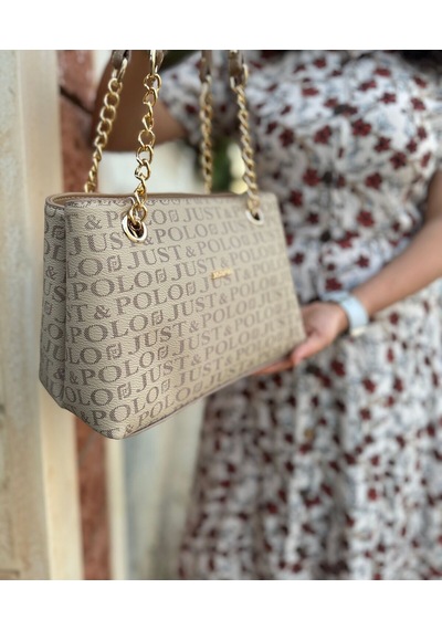 Just Polo Günlük Kombinlere Uygun Kadın Kum El Ve Omuz Çantası 08906874