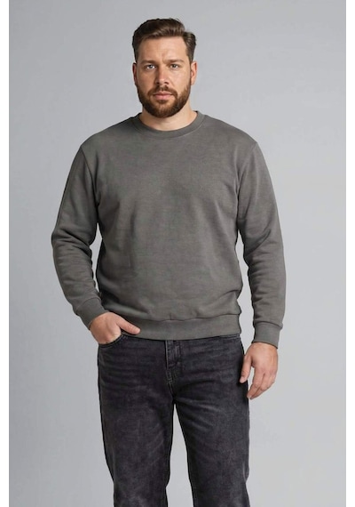 Defacto Boxy Fıt Bisiklet Yaka Pike Sweatshirt H1001ax26spgr206 Gri-gr206