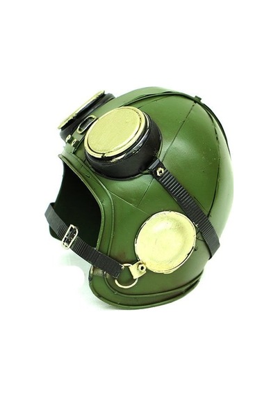 Dekoratif Metal Pilot Kaskı 14x13 Cm. C0338 1 Ad